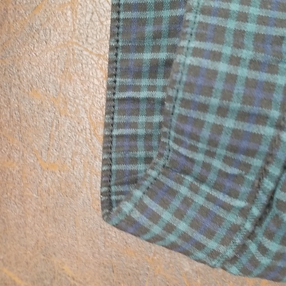 #R - Hollister Women Ultra High Rise Plaid Pants Blue Green Black Size S - Picture 10 of 11